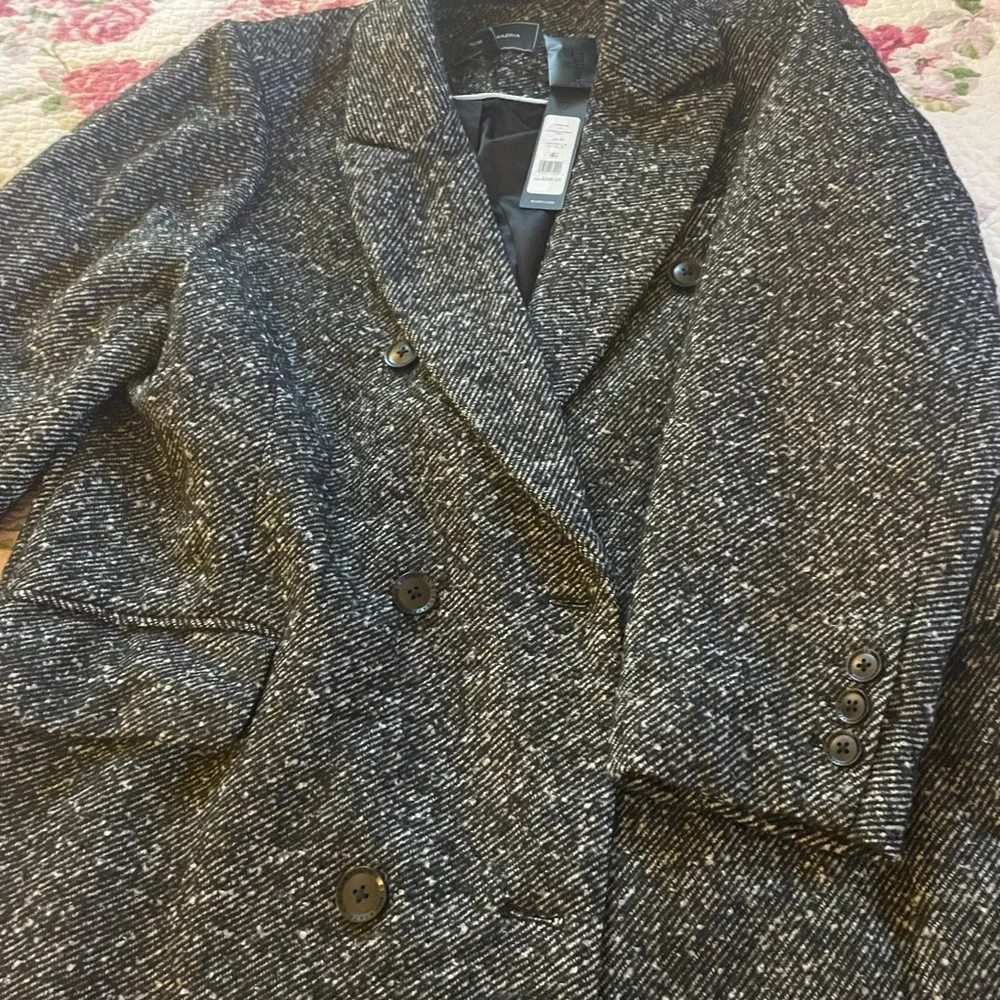 BCBG Max Azria Slim Fit Double Breasted Coat Size XL New With Tags - Picture 10 of 13